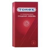 Презервативы Torex  Сладкая любовь  с ароматом клубники - 12 шт. - Torex - купить с доставкой во Владимире