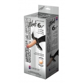Пояс-трусики с насадкой Glamour - 17 см. - LOVETOY (А-Полимер) - купить с доставкой во Владимире
