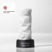 Белый 3D мастурбатор POLYGON - Tenga - во Владимире купить с доставкой