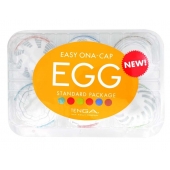Набор из 6 мастурбаторов Tenga EGG Easy Beat с различным рельефом - Tenga - во Владимире купить с доставкой