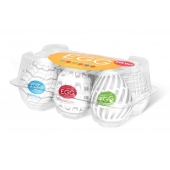 Набор из 6 мастурбаторов Tenga EGG Easy Beat с различным рельефом - Tenga - во Владимире купить с доставкой