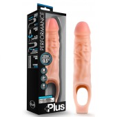Телесный реалистичный фаллоудлинитель 9 Inch Silicone Cock Sheath Penis Extender - 22,86 см. - Blush Novelties - во Владимире купить с доставкой