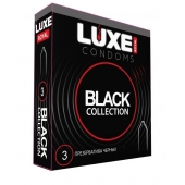 Черные презервативы LUXE Royal Black Collection - 3 шт. - Luxe - купить с доставкой во Владимире