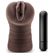 Коричневый мастурбатор-вагина Hot Chocolate Brianna - Blush Novelties - во Владимире купить с доставкой