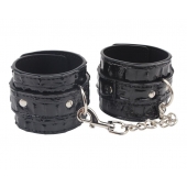 Черные наручники Surrender Wrist Restraints - Chisa - купить с доставкой во Владимире
