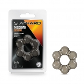 Дымчатое эрекционное кольцо Stay Hard Thick Bead Cock Ring - Blush Novelties - во Владимире купить с доставкой