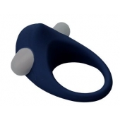 Гладкое синее эрекционное виброкольцо STIMU RING - Dream Toys - во Владимире купить с доставкой