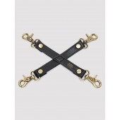 Черный фиксатор для манжет Bound to You Faux Leather Hogtie - Fifty Shades of Grey - купить с доставкой во Владимире
