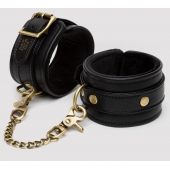 Черные оковы на ноги Bound to You Faux Leather Ankle Cuffs - Fifty Shades of Grey - купить с доставкой во Владимире