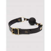 Черный кляп-шар Bound to You Faux Leather Ball Gag - Fifty Shades of Grey - купить с доставкой во Владимире