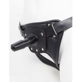 Черный пояс для насадок CLASS STRAP Restyling - LOVETOY (А-Полимер) - купить с доставкой во Владимире