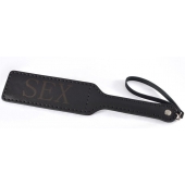 Черная гладкая шлепалка SEX - 35 см. - Sitabella - купить с доставкой во Владимире