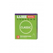 Гладкие презервативы LUXE Royal Classic - 3 шт. - Luxe - купить с доставкой во Владимире