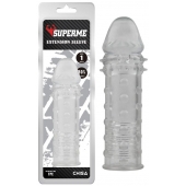 Прозрачная реалистичная насадка на пенис Extra Texture Sleeve - 16,2 см. - Chisa - во Владимире купить с доставкой