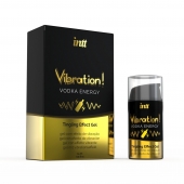 Жидкий интимный гель с эффектом вибрации Vibration! Vodka Energy - 15 мл. - INTT - купить с доставкой во Владимире