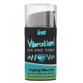 Жидкий интимный гель с эффектом вибрации Vibration! Gin   Tonic - 15 мл. - INTT - купить с доставкой во Владимире