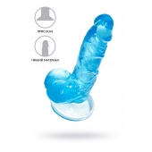 Голубой реалистичный фаллоимитатор Indy - 15,8 см. - A-toys купить с доставкой в интернет-магазине Orgasmix во Владимире Голубой реалистичный фаллоимитатор Indy - 15,8 см. - A-toys
