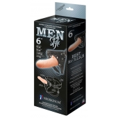 Телесный пустотелый харнесс MEN Style - 17,5 см. - LOVETOY (А-Полимер) - купить с доставкой во Владимире