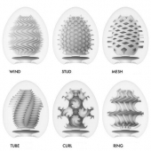 Набор из 6 мастурбаторов Tenga EGG IV с различным рельефом - Tenga - во Владимире купить с доставкой