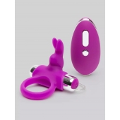 Лиловое виброкольцо с пультом ДУ Remote Control Cock Ring - Happy Rabbit - во Владимире купить с доставкой