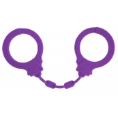 Фиолетовые силиконовые наручники Suppression - Lola Games - купить с доставкой во Владимире