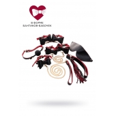 Черно-красный бондажный набор Bow-tie - ToyFa - купить с доставкой во Владимире