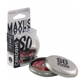 Экстремально тонкие презервативы в железном кейсе MAXUS Extreme Thin - 3 шт. - Maxus - купить с доставкой во Владимире