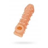 Телесная закрытая насадка с пупырышками Cock Sleeve Size M - 15,6 см. - KOKOS - во Владимире купить с доставкой