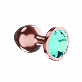 Пробка цвета розового золота с малиновым кристаллом Diamond Topaz Shine L - 8,3 см. - Lola Games - купить с доставкой во Владимире