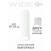 Белый фаллоудлинитель Homme Wide - 13 см. - Lola Games - во Владимире купить с доставкой