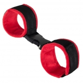 Красно-черные велюровые оковы Anonymo - ToyFa - купить с доставкой во Владимире