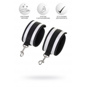 Серебристо-черные наручники Anonymo - ToyFa - купить с доставкой во Владимире