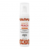 Разогревающее массажное масло Gourmet White Peach Organic с органическими ингредиентами - 50 мл. - Exsens - купить с доставкой во Владимире