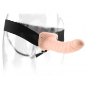 Полый страпон 8  Hollow Strap-On телесного цвета - 19 см. - Pipedream - купить с доставкой во Владимире