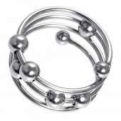 Большое металлическое кольцо под головку пениса - ToyFa - купить с доставкой во Владимире
