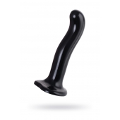 Черный стимулятор для пар P G-Spot Dildo Size L - 19 см. - Strap-on-me - во Владимире купить с доставкой