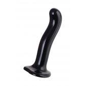 Черный стимулятор для пар P G-Spot Dildo Size L - 19 см. - Strap-on-me - во Владимире купить с доставкой