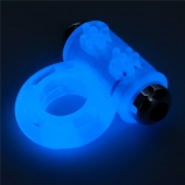 Голубое, светящееся в темноте эрекционное виброкольцо Lumino Play Vibrating Penis Ring - Lovetoy - во Владимире купить с доставкой