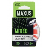 Презервативы в пластиковом кейсе MAXUS AIR Mixed - 3 шт. - Maxus - купить с доставкой во Владимире