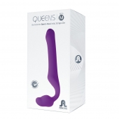 Лиловый безремневой страпон Queens M - Adrien Lastic - купить с доставкой во Владимире