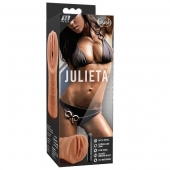 Мастурбатор-вагина цвета карамели Julieta с вибрацией - Blush Novelties - во Владимире купить с доставкой