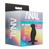 Черный анальный вибромассажёр Silicone Vibrating Prostate Massager 02 - 10,8 см. - Blush Novelties - во Владимире купить с доставкой