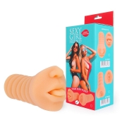 Телесный мастурбатор-ротик с высунутым язычком - Bior toys - во Владимире купить с доставкой