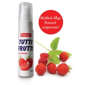 Гель-смазка Tutti-frutti с земляничным вкусом - 30 гр. - Биоритм - купить с доставкой во Владимире