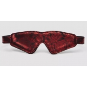 Двусторонняя красно-черная маска на глаза Reversible Faux Leather Blindfold - Fifty Shades of Grey - купить с доставкой во Владимире