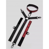 Ошейник с наручниками Reversible Faux Leather Collar and Wrist - Fifty Shades of Grey - купить с доставкой во Владимире