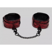 Красно-черные оковы Reversible Faux Leather Ankle Cuffs - Fifty Shades of Grey - купить с доставкой во Владимире