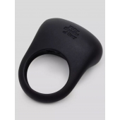 Черное эрекционное виброкольцо Sensation Rechargeable Vibrating Love Ring - Fifty Shades of Grey - во Владимире купить с доставкой