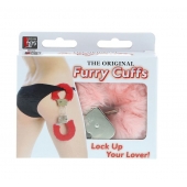 Металлические наручники с розовой меховой опушкой METAL HANDCUFF WITH PLUSH PINK - Dream Toys - купить с доставкой во Владимире