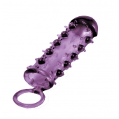 Закрытая фиолетовая насадка с пупырышками SAMURAI PENIS SLEEVE PURPLE - 14,5 см. - NMC - во Владимире купить с доставкой